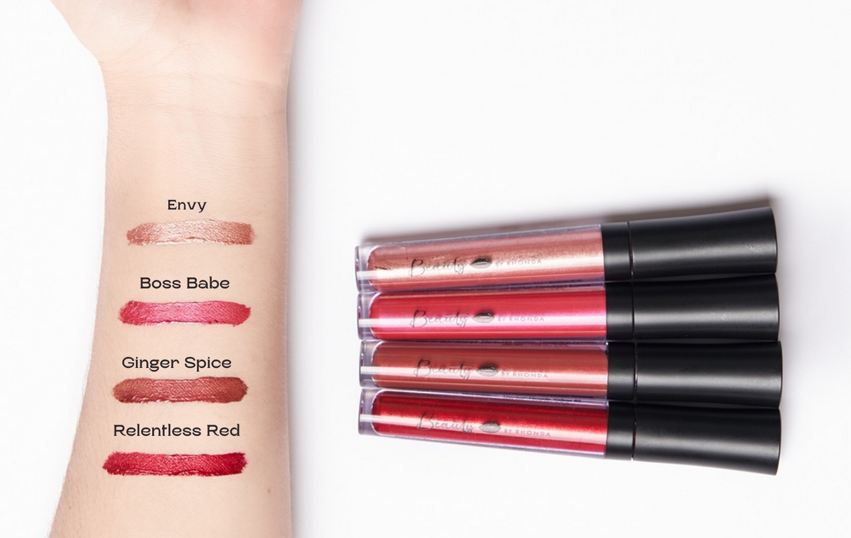 Long Lasting Metallic Liquid Lipstick: Relentless Red