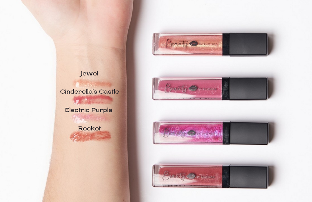 Dynomints Glittery Lip Gloss: Electric Purple