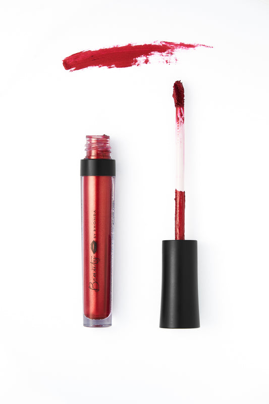 Long Lasting Metallic Liquid Lipstick: Relentless Red